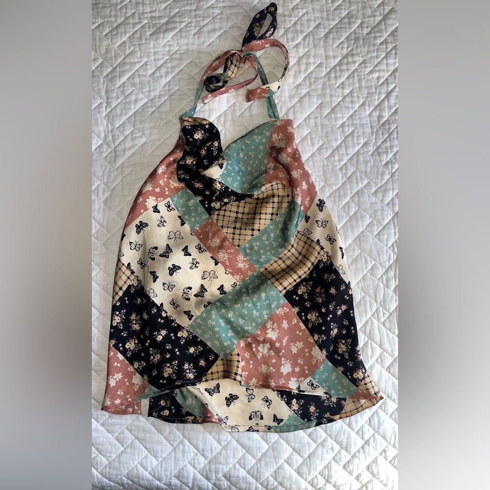 silk pattern top